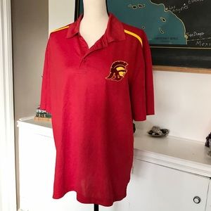 USC Trojan apparel | men Embroidered polo shirt L